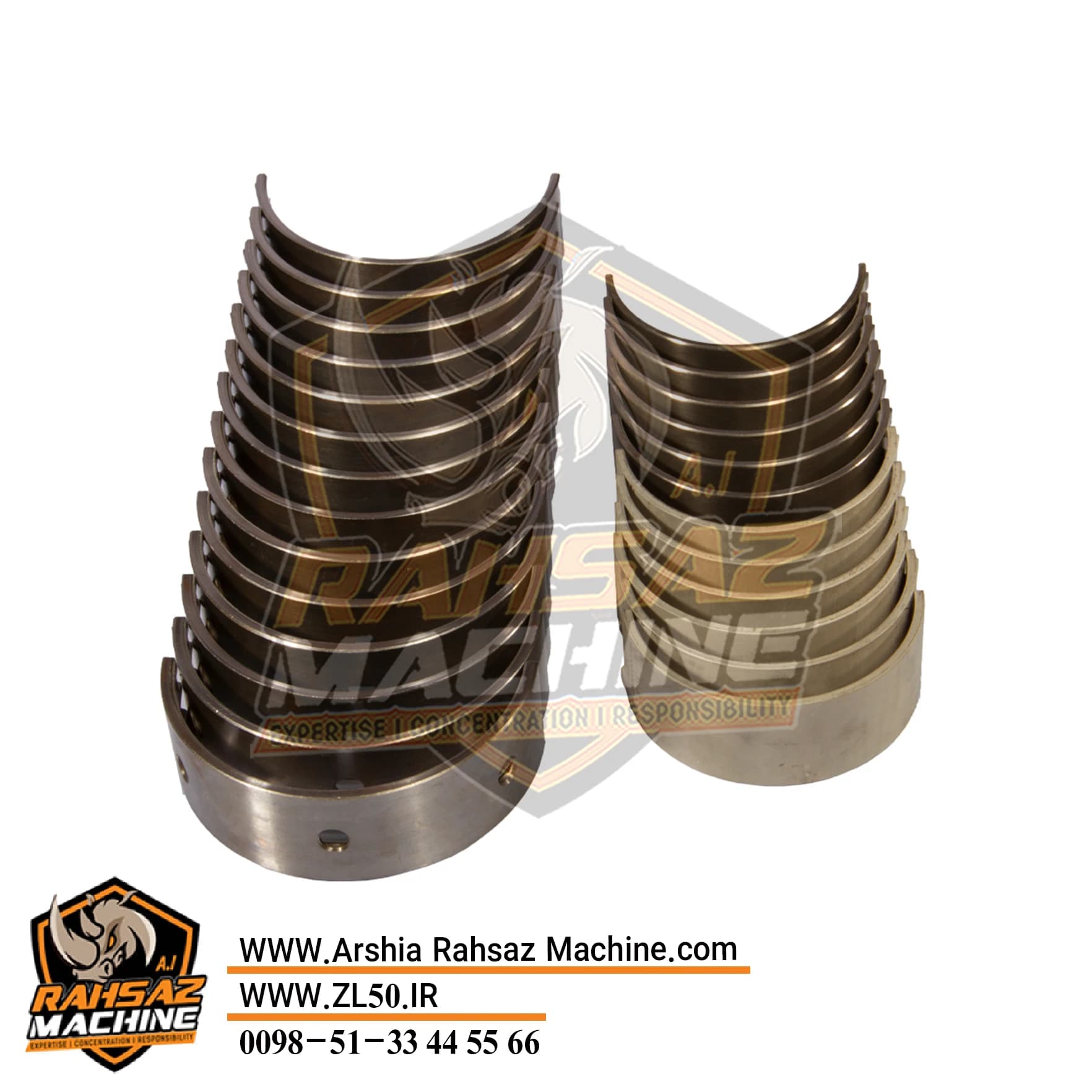 یاتاقان ثابت و متحرک تعمیر اول موتور ویچای WD615