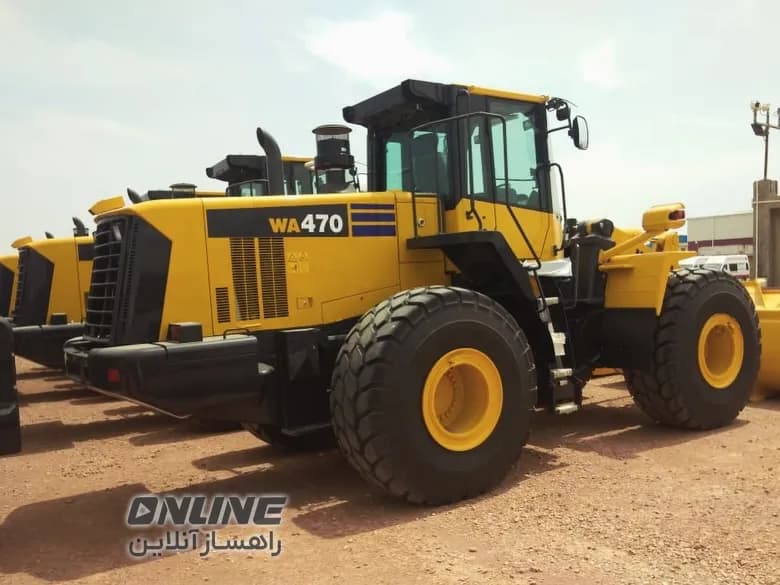 لودر لاستیکی کوماتسو WA470-8