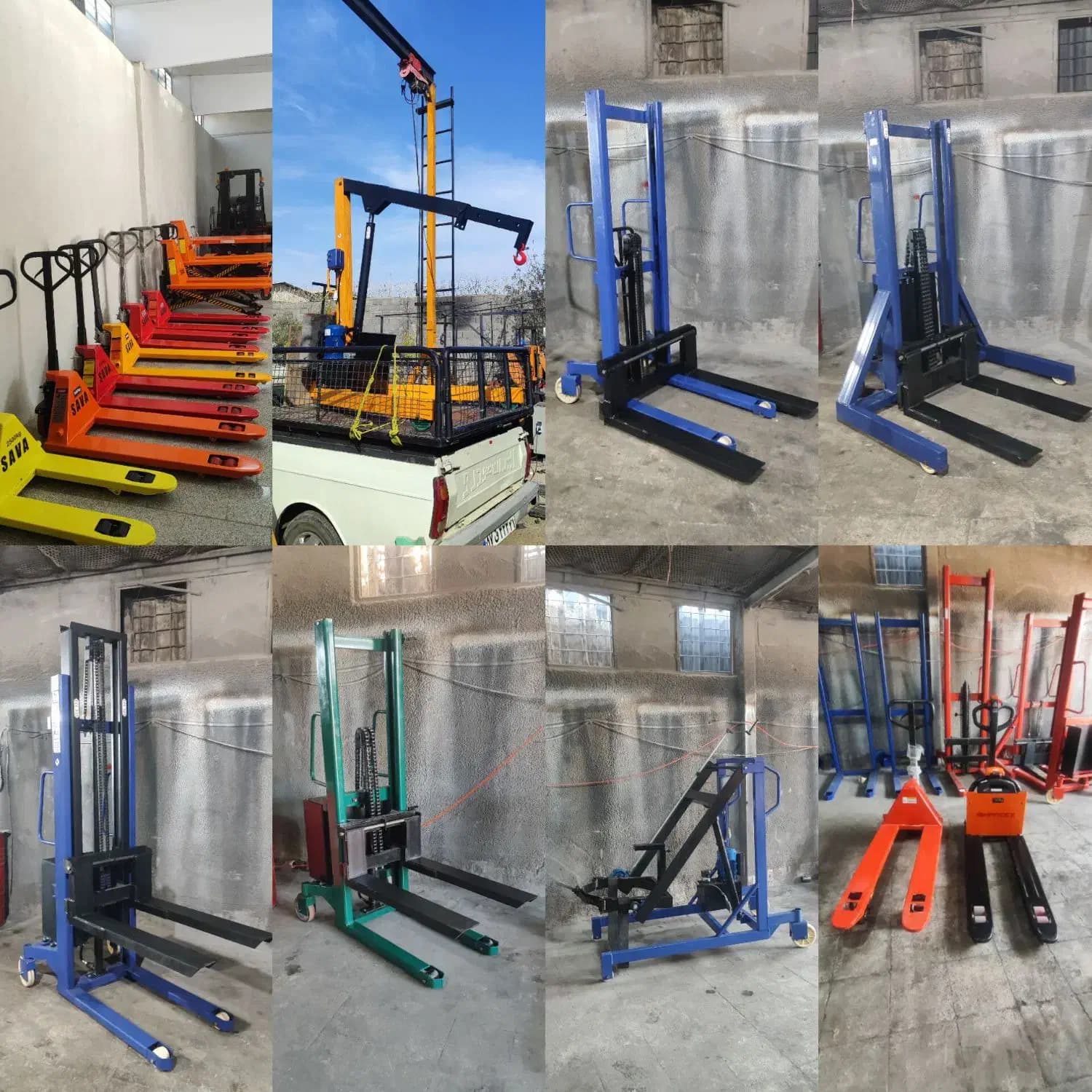استاکر برقی شارژی جک پالت بالابر