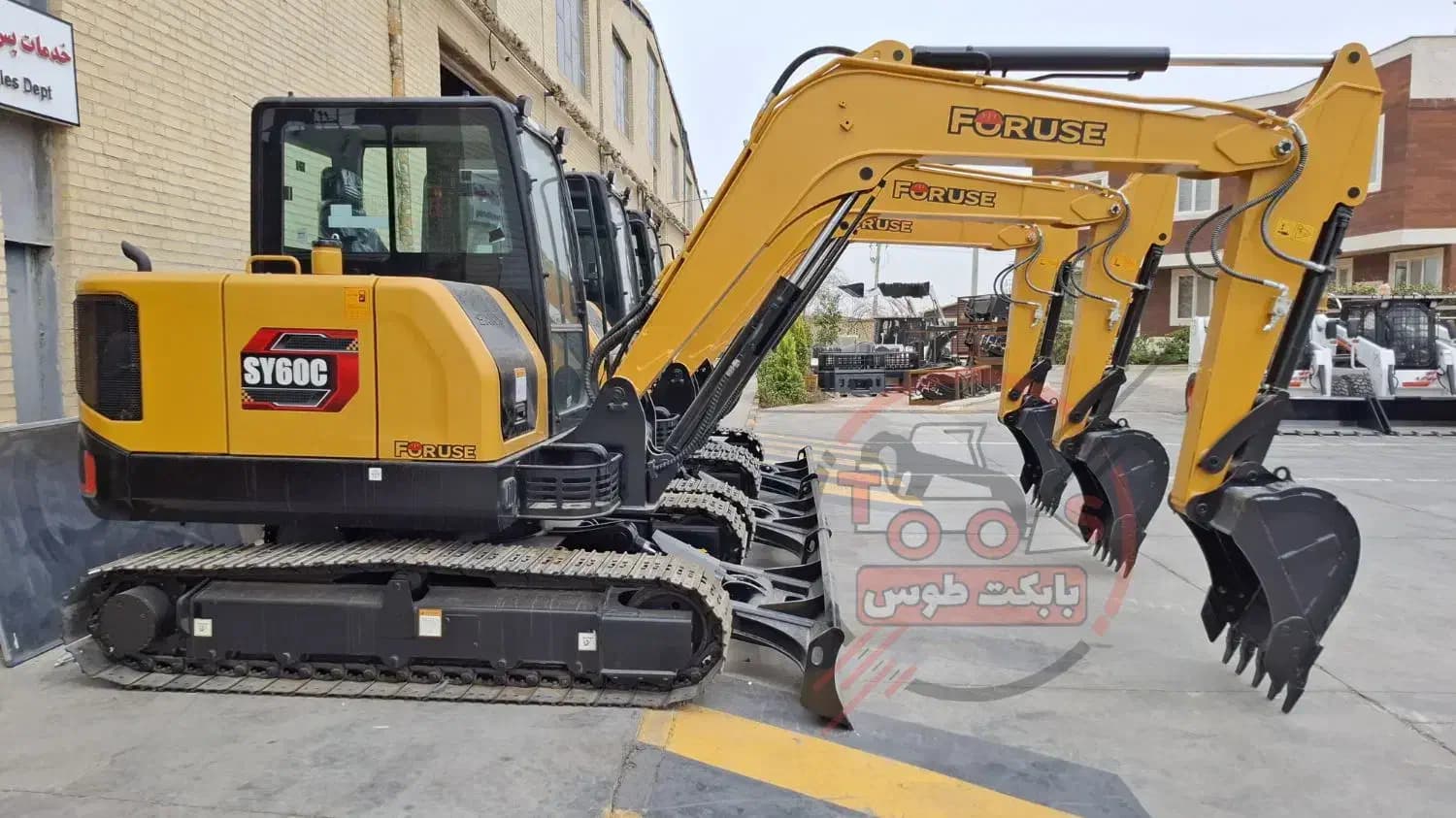 فروش مینی بیل زنجیری سانی ۶۰