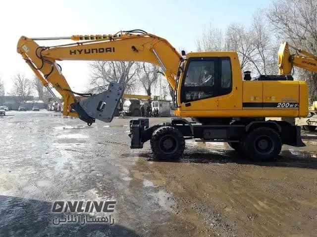 فروش بیل مکانیکی هیوندا ۲۰۰ فروش بیل مکانیکی هیوندا ۲۰۰